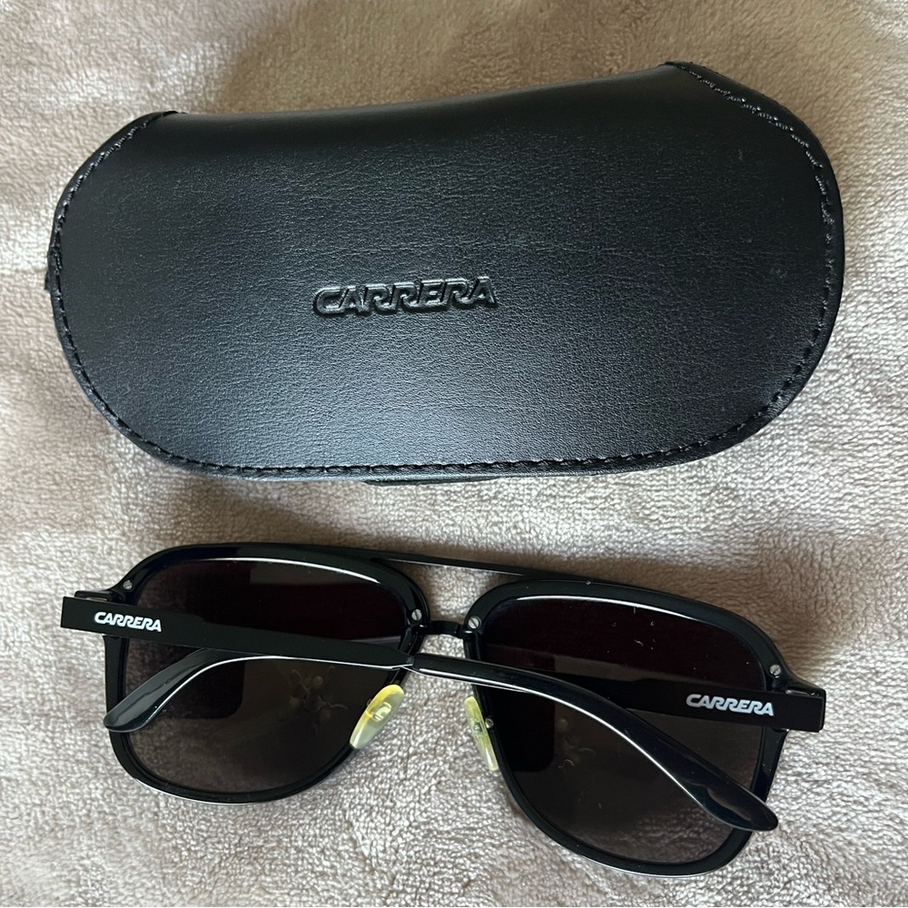 Carrera Classic Black Sunglasses with Case Excellent Condition - Picture 3 of 6